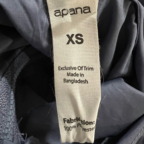 Apana Hooded Lightweight Yoga Windbreaker Gray Size XS - Picture 5 of 9